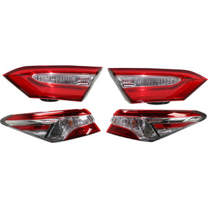 Tail Light Assembly Pair/Set for Toyota Camry 2018-2020, Right Passenger and Left Driver, Inner and Outer, North America Built Vehicle Replacement