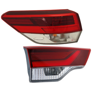 Tail Light Set for 2019 Toyota Highlander, Left Driver Side Replacement