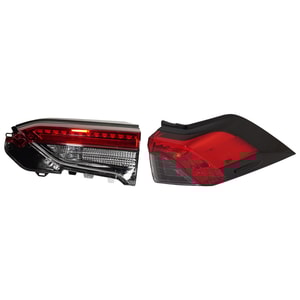 Tail Light Set for Toyota RAV4 (2019-2023), Right Passenger Side, Inner and Outer, North America Built, Replacement