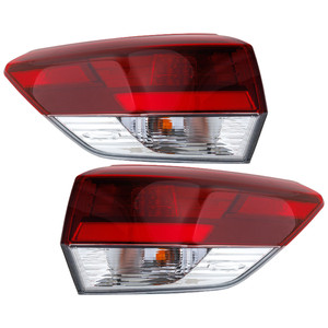 LED Tail Light Assembly for Toyota Highlander 2019, Right Passenger and Left Driver, Outer, Tinted Lens, Replacement Pair/Set