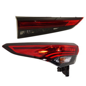 LED Tail Light Set for Toyota Highlander 2020-2023, Inner and Outer, Left Driver Side Replacement