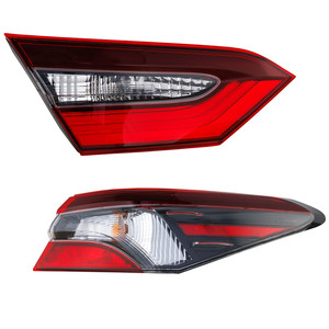 Tail Light Assembly Pair/Set for 2021-2022 Toyota Camry LE/TRD/SE/XSE with TRD Package, Inner and Outer, Right Passenger and Left Driver, North America Built Vehicle, Replacement