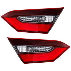 Pair/Set - Inner Assembly Halogen Tail Light for 2021-2022 Toyota Camry LE/TRD/SE/XSE with TRD Package, Right Passenger and Left Driver, North America Built Vehicle Replacement