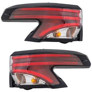 Outer Tail Light Assembly for Toyota Sienna LE/XLE Models, 2021-2022, Right Passenger and Left Driver, Halogen, Replacement Pair/Set