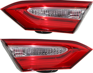 Tail Light Assembly Pair/Set for Toyota Camry 2018-2020, Right Passenger and Left Driver Inner, Suitable for L, LE, SE (from Oct. 2018), TRD, XSE models with TRD Package (2020), North America Built Vehicle, Replacement