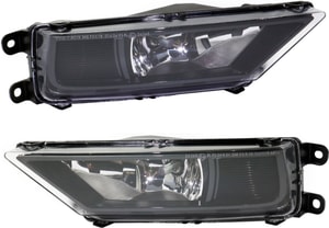 Front Fog Light Assembly for Volkswagen Tiguan 2018-2021, Right Passenger and Left Driver, Halogen, Replacement Pair/Set