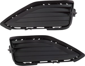 Front Fog Light Cover for Volkswagen Jetta 2019-2021, Right Passenger and Left Driver, Textured Black Outer Grille Replacement Pair/Set 