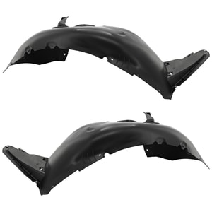 Front Fender Liner Pair/Set for Volkswagen Passat 2016-2019, Right Passenger and Left Driver, Plastic, Injection Form, Replacement