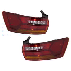 Tail Light Assembly Pair/Set for 2019 Volkswagen Jetta, Includes Right Passenger and Left Driver Replacement 