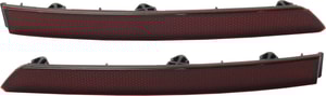 Rear Bumper Reflector Right Passenger and Left Driver Inner for Volkswagen Tiguan 2018-2023 Replacement Pair/Set