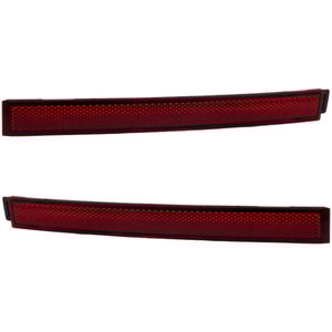 Rear Bumper Reflector Light Pair/Set for Volkswagen Tiguan 2022-2023, Right Passenger and Left Driver, Inner Models, Fits Comfortline R-Line Black, Highline R-Line, SE R-Line Black, SEL R-Line - Replacement