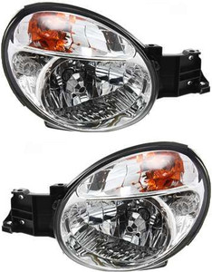 Headlight Assembly for 2002-2003 Subaru Impreza, Halogen, Right Passenger and Left Driver Side, Replacement Pair/Set
