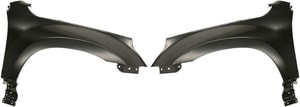 Front Fender Pair/Set for Suzuki Grand Vitara 2006-2013, Right Passenger and Left Driver, Primed (Ready to Paint), without Side Light Hole and Mirror Hole, Replacement