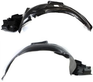 Front Fender Liner Pair/Set for Subaru Outback (2000-2004) and Baja (2003-2006), Right Passenger and Left Driver Sides, Replacement Part