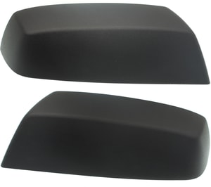 Mirror Cover Pair/Set for Chevrolet Silverado/GMC Sierra 1500 (2014-2019), 2500 HD/3500 HD (2015-2019), Includes 19 1500 LD/1500 Limited, Right Passenger and Left Driver, Non-Towing, Textured Black Replacement