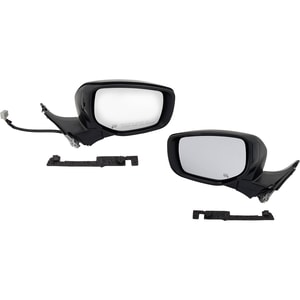 Replacement Mirror Pair/Set for Subaru Legacy/Outback 2020-2022, Right Passenger and Left Driver, Power Controlled, Manual Folding, Heated, Paintable, with In-Housing Signal Light, Blind Spot Glass, without Memory Function, Puddle Light, Auto-Dimming