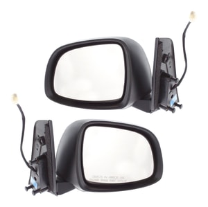 Power Mirror Pair/Set for Suzuki SX4 2007-2013, Right Passenger and Left Driver, Manual Folding, Non-Heated, Paintable Replacement