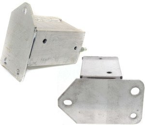 Pair/Set - Front Bumper Bracket for 2005-2023 Toyota Tacoma, Right Passenger and Left Driver, Reinforcement Extension Set, Aluminum, Replacement