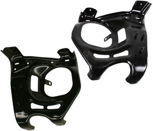 Pair/Set - Front Bumper Bracket Mounting Arm for Toyota Tundra (2007-2013), Right Passenger and Left Driver, Steel Replacement Set