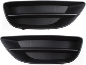 Pair/Set - Front Fog Light Cover for Toyota Corolla 2001-2002, Right Passenger and Left Driver, Replacement Set