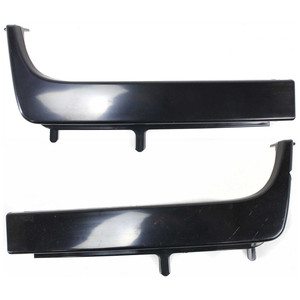 Pair/Set - Front Headlight Filler for Toyota Sequoia 2005-2007, Right Passenger and Left Driver, Painted Black Replacement Set