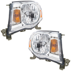 Headlight Assembly Pair/Set for 2005-2011 Toyota Tacoma, Right Passenger and Left Driver, without Sport Package, Replacement
