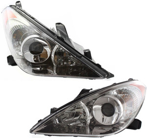 Headlight Assembly for Toyota Solara 2004-2006, Right Passenger and Left Driver, Halogen Replacement Pair/Set