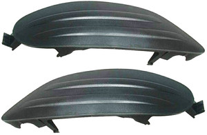 Front Fog Light Cover for 2005-2008 Toyota Corolla, Right Passenger and Left Driver, Black Replacement Pair/Set