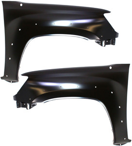 Front Fender Pair/Set for 2005-2015 Toyota Tacoma, Right Passenger and Left Driver, Primed (Ready to Paint), Suitable for 4WD (Four-Wheel Drive) and 2WD (Two-Wheel Drive) PreRunner Model, Replacement