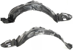 Front Fender Liner Pair/Set for 2003-2008 Toyota Corolla, Includes Right Passenger and Left Driver Replacement Parts
