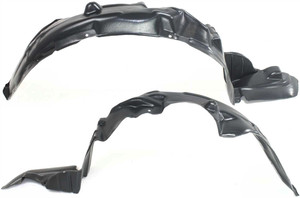 Front Fender Liner Pair/Set for 2001-2002 Toyota Corolla, Includes Right Passenger and Left Driver Liners, Replacement
