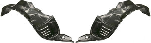 Front Fender Liner Pair/Set for 2001-2007 Toyota Highlander, Right Passenger and Left Driver Side Replacement