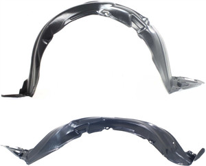 Front Fender Liner Pair/Set for Toyota Yaris 2007-2011, Right Passenger and Left Driver Side Replacement