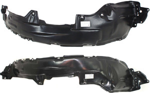Front Fender Liner Pair/Set for 2006-2012 Toyota RAV4, Right Passenger and Left Driver Replacement