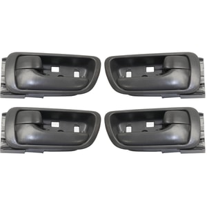 Front and Rear Inside Door Handle Pair/Set for 2002-2006 Toyota Camry, Right Passenger & Left Driver, Pair/Set of 4, Gray, Japan/USA Built, Replacement