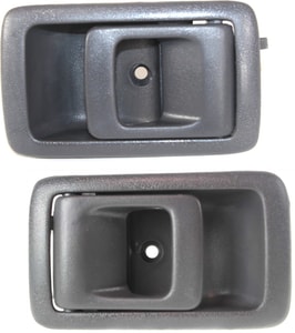 Front Door Handle Pair/Set for Toyota Camry 1987-1991, 4Runner 1996-2002, Tacoma 2001-2004, Right Passenger and Left Driver, Inside, Textured Gray (=Rear) Replacement