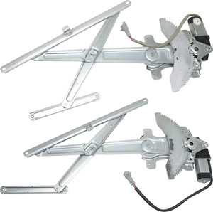 Pair/Set - Front Window Regulator for Toyota Tacoma 1995-2004, Right Passenger and Left Driver, Power, with Motor, Replacement Set