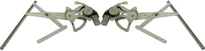 Front Window Regulator Pair/Set for 2003-2008 Toyota Corolla, Right Passenger and Left Driver, Power, with Motor, USA Built, Replacement