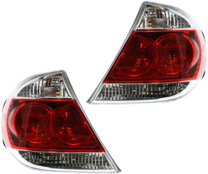 Tail Light Assembly Pair/Set for 2005-2006 Toyota Camry LE/XLE Models, Left Driver Side, Compatible with USA Built Vehicles, Replacement