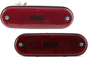 Rear Side Marker Light Assembly for 1996-2000 Toyota RAV4, Right Passenger and Left Driver Reflector, Replacement Pair/Set