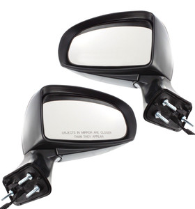 Power Mirror Pair/Set for Toyota Venza 2009-2013, Right Passenger and Left Driver, Manual Folding, Non-Heated, Paintable Replacement
