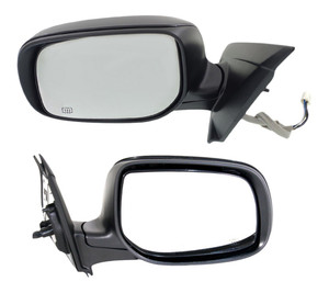 Power Heated Manual Folding Mirror Pair/Set for 2009-2014 Toyota Matrix, Right Passenger and Left Driver, Paintable Replacement