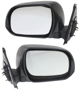 Manual Adjust and Folding Mirrors for 2012-2015 Toyota Tacoma, Right Passenger and Left Driver, Non-Heated, Textured, Replacement Pair/Set