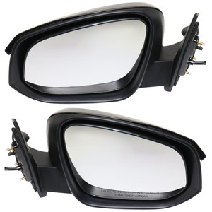 Power Mirror Pair/Set for Toyota Highlander 2014-2018, Manual Folding, Non-Heated, Paintable, with Signal Light, without Blind Spot Detection and Memory, Fits Hybrid Models 2014-2017, Right Passenger and Left Driver Replacement