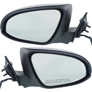 Mirror Pair/Set for 2015 Toyota Camry Left Driver and Right Passenger, Power, Manual Folding, Heated, Paintable, without Auto Dimming, Blind Spot Detection, Memory, Signal Light Replacement