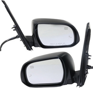 Power Folding Heated Mirror Pair/Set for Toyota Sienna 2013-2017, Right Passenger and Left Driver, Paintable, with Blind Spot Detection, Memory, Puddle Light, Signal Light Replacement
