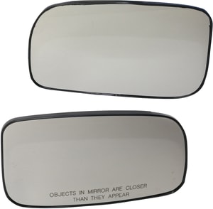 Mirror Glass Replacement Pair/Set for 2004-2009 Scion Prius and 2004-2005 XA, Right Passenger and Left Driver, Non-Heated, with Backing Plate