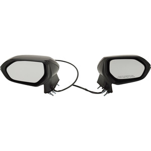 Power Heated Mirror Pair/Set for Toyota Corolla 2020-2022, Right Passenger & Left Driver, Manual Folding, Paintable, without Auto Dimming, Blind Spot Detection, Memory, and Signal Light Replacement