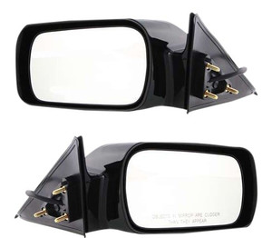 Power Mirror Pair/Set for 2000-2004 Toyota Avalon, Right Passenger and Left Driver, Non-Folding, Non-Heated, Paintable, without Auto Dimming, Blind Spot Detection, Memory, and Signal Light Replacement
