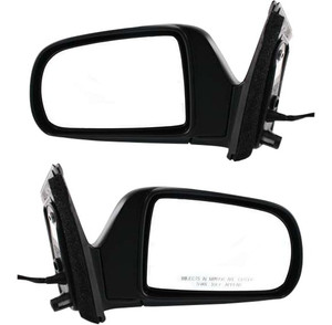 Power Mirror Pair/Set for 1998-2003 Toyota Sienna LE Models, Right Passenger and Left Driver, Manual Folding, Non-Heated, Paintable Replacement